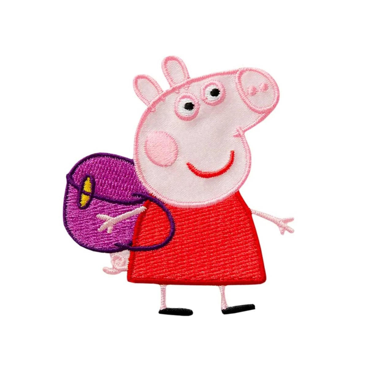 Grísa Peppa við ryggsekki
