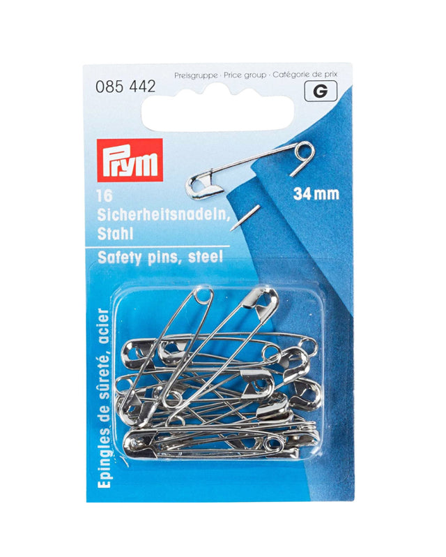 Prym trygdarnálir 34 mm