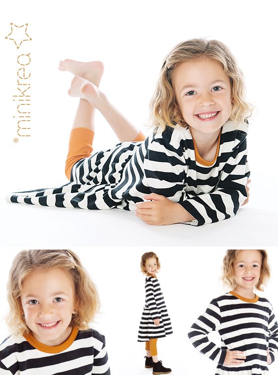 Minikrea kjóli 33015