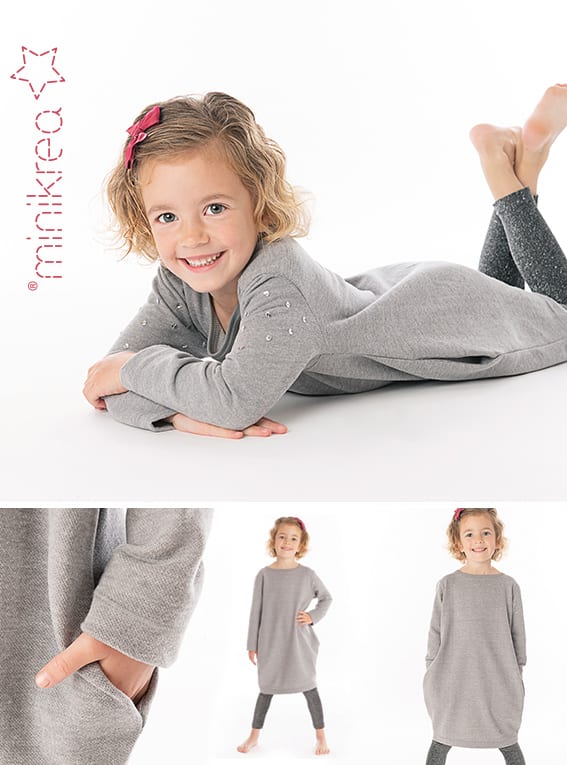 Minikrea kjóli 33040