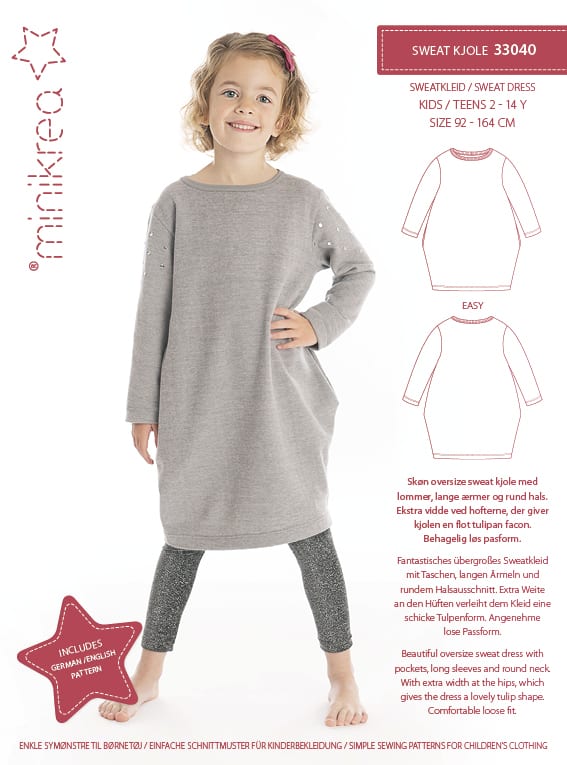 Minikrea kjóli 33040