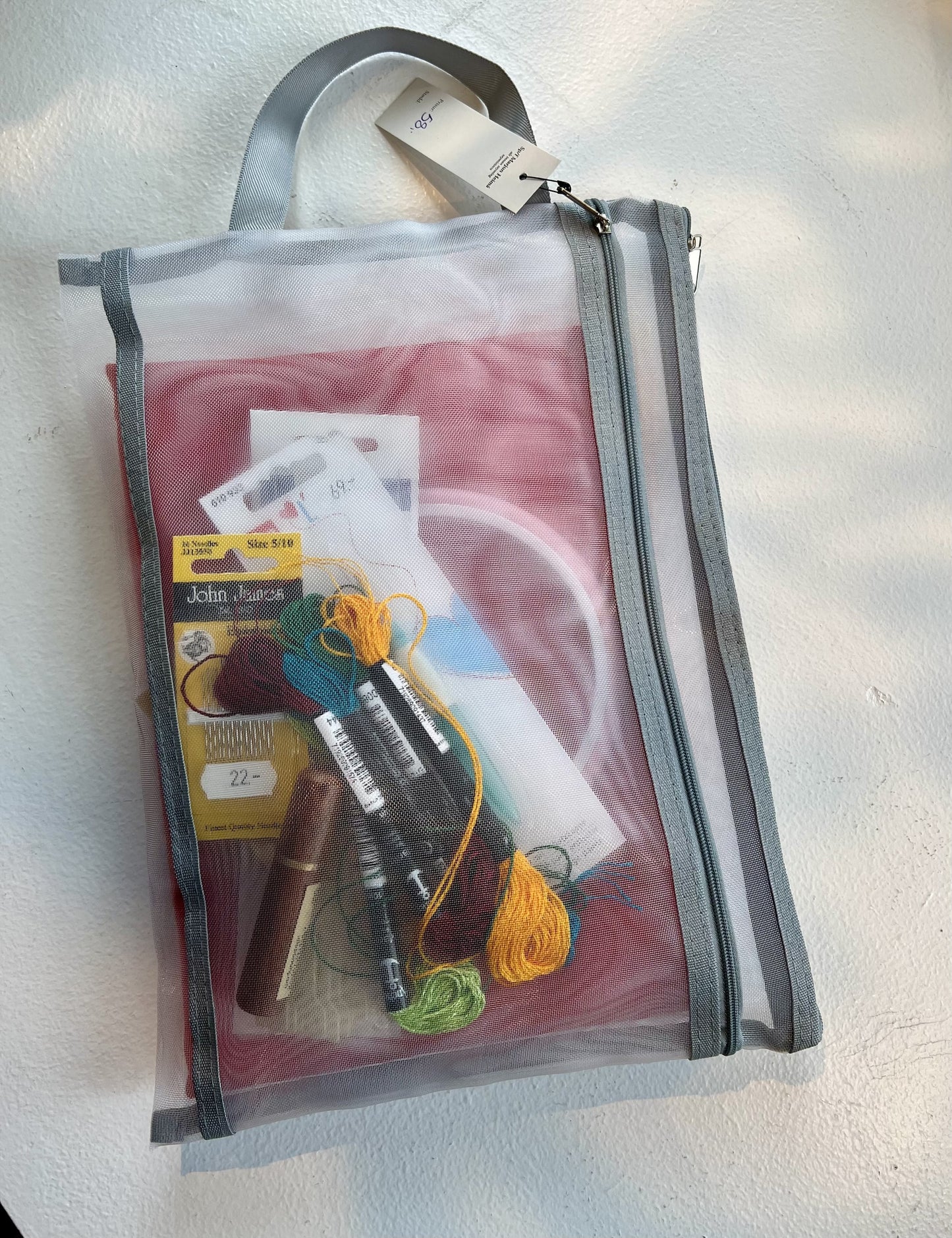 Transparent taska A4 stødd