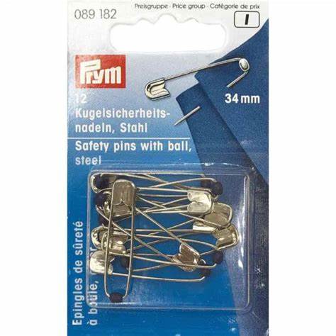 Prym trygdarnálir 34mm