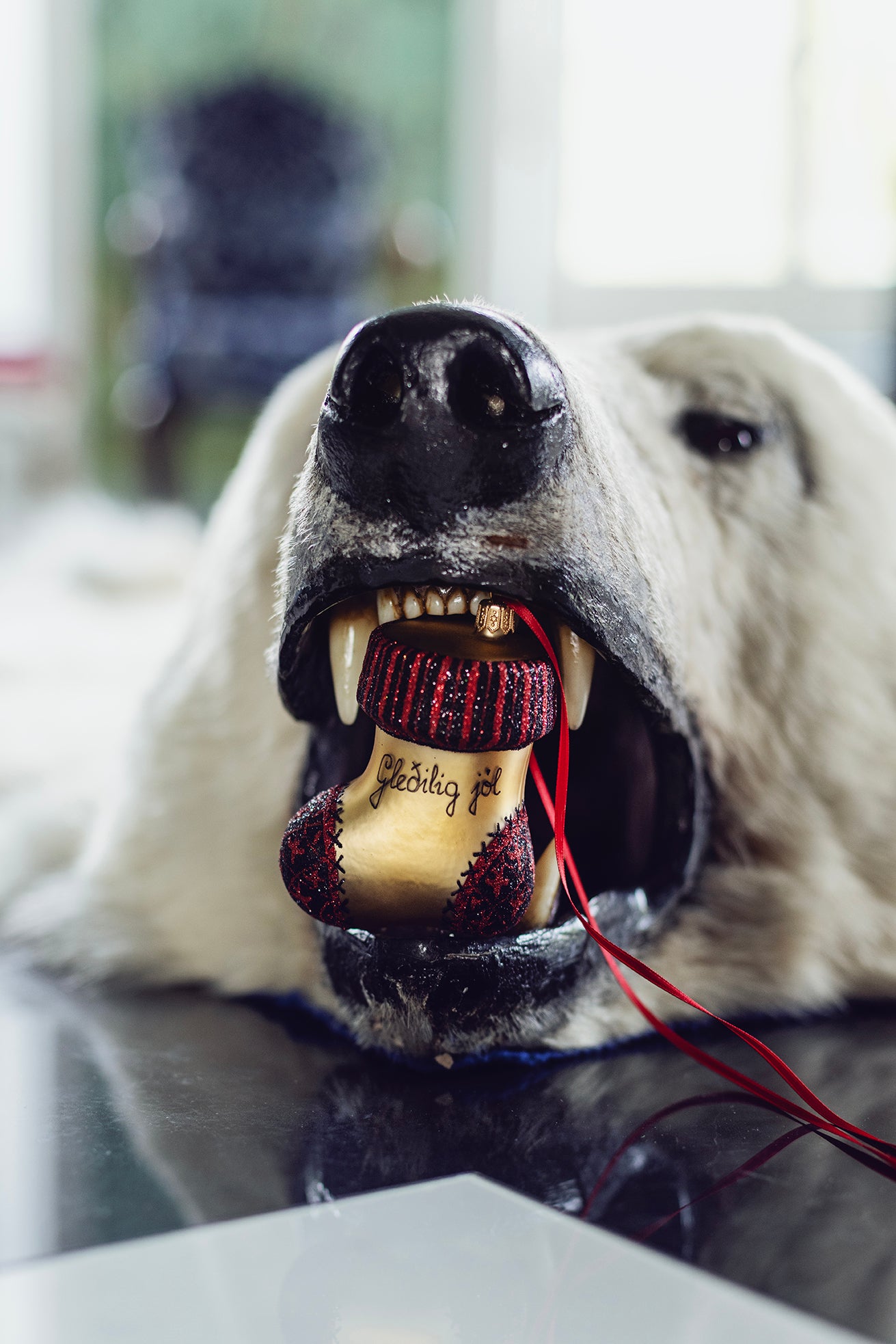 Jólakúla - hondmálað