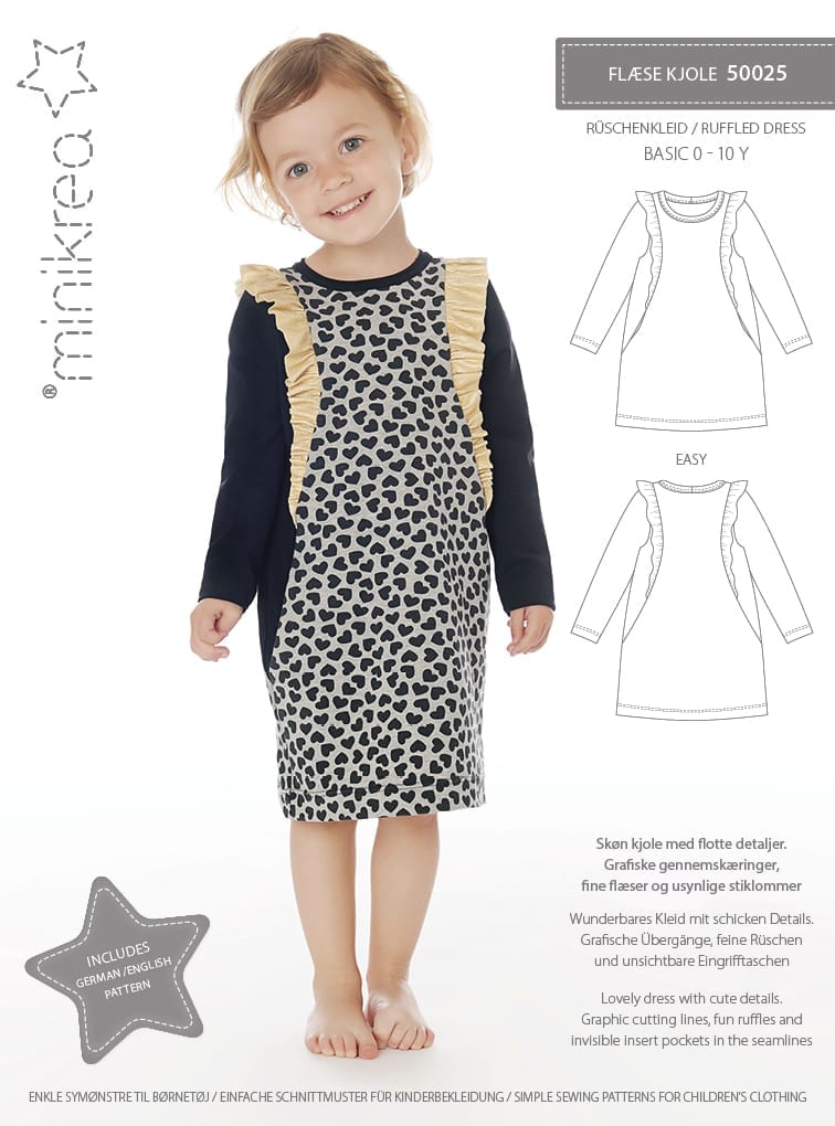 Minikrea kjóli 50025